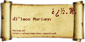 Álmos Mariann névjegykártya